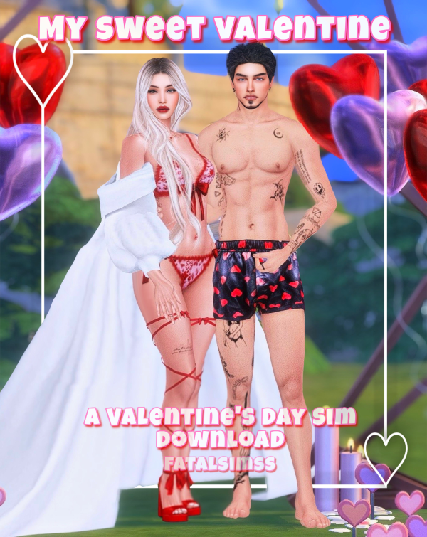 Alpha My sweet Valentine by Fatalsimss - The Sims 4 Custom Content