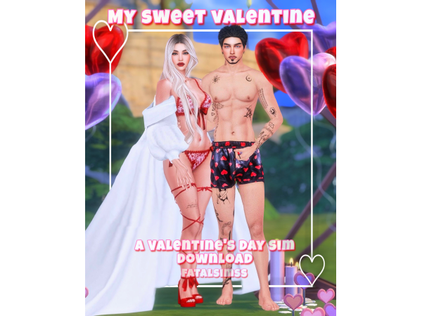 Alpha My sweet Valentine by Fatalsimss - The Sims 4 Custom Content