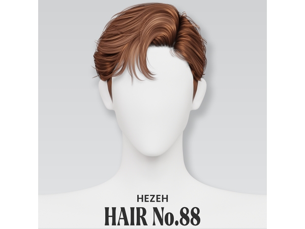 Alpha [Hezeh]Hair No88 - The Sims 4 Custom Content