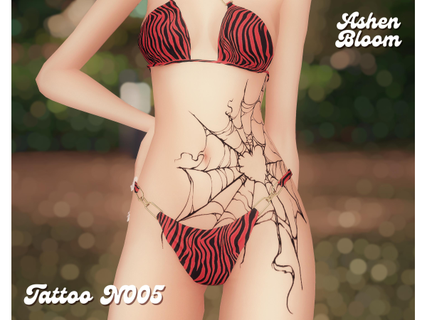 Mix Tattoo N005 AshenBloom by AshenBloom - The Sims 4 Custom Content
