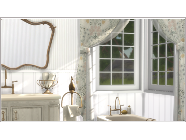 Maxis Match Judy Tied Curtains - The Sims 4 Custom Content