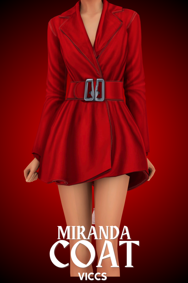 Maxis Match VICCS_MIRANDA COAT (TEEN ELDER) by viccs - The Sims 4 Custom Content
