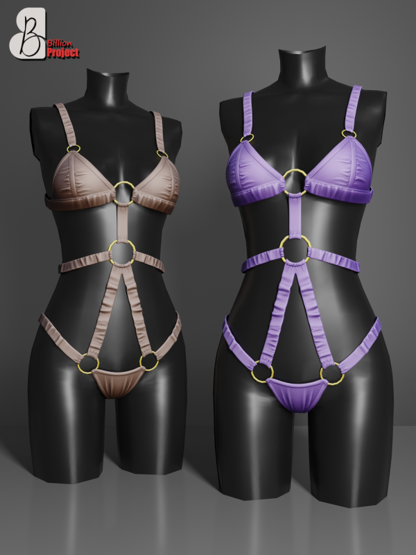 Alpha BillionProject Niro Lingerie by billion_project666 - The Sims 4 Custom Content