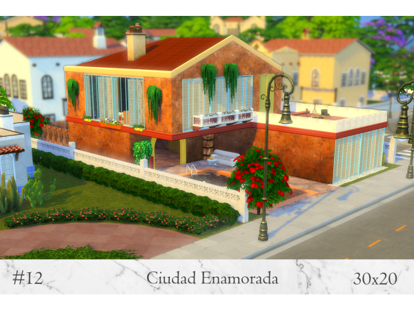 Sims 4 Maxis Mix Simple Houses CC: house #12 by PirosK