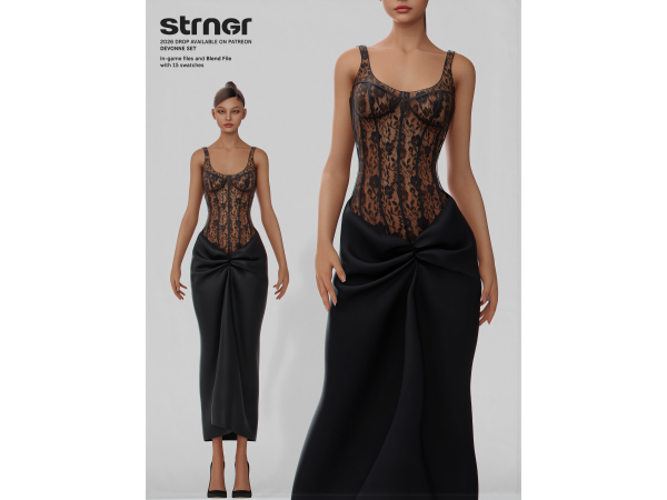 Alpha Devonne Set - The Sims 4 Custom Content