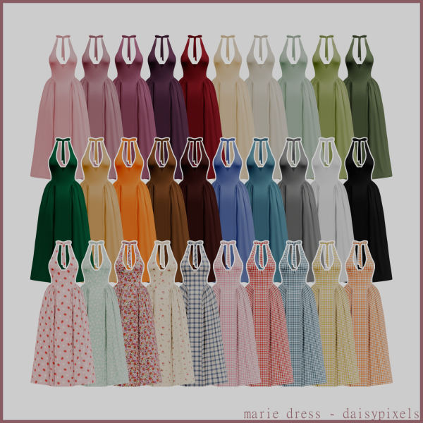 Maxis Match Marie Dress by simsfinds - The Sims 4 Custom Content