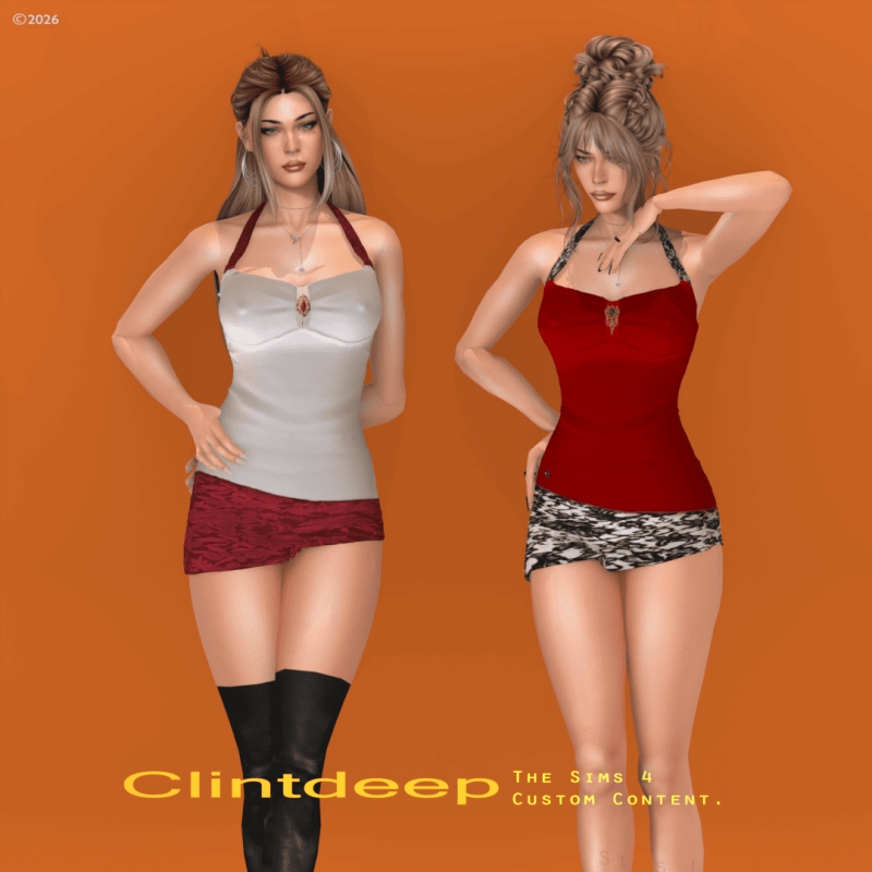 Alpha Clintdeep Evelyn Camisole by clintdeep - The Sims 4 Custom Content