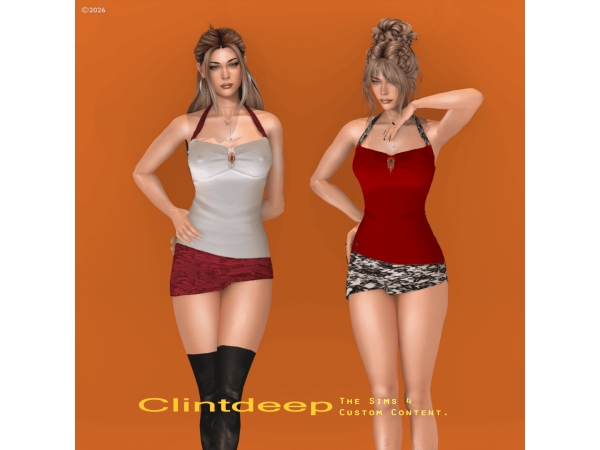 Alpha Clintdeep Evelyn Camisole - The Sims 4 Custom Content