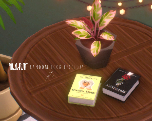 Maxis Match 𝐑𝐀𝐍𝐃𝐎𝐌 Book Recolors pt 1 by simsfinds - The Sims 4 Custom Content