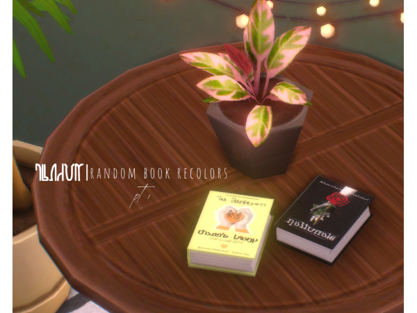Maxis Match 𝐑𝐀𝐍𝐃𝐎𝐌 Book Recolors pt 1 by xbloomspells - The Sims 4 Custom Content
