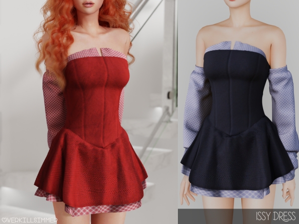 Alpha Issy dress - The Sims 4 Custom Content