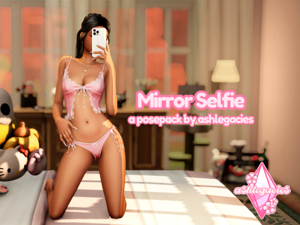Mix Mirror Selfie Posepack - The Sims 4 Custom Content