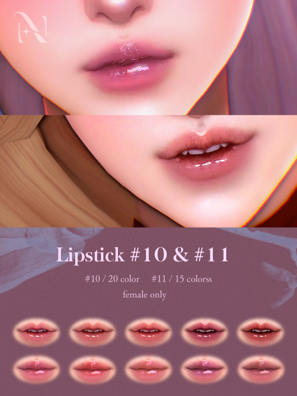 Mix 20260305 makeup pack lips by simsfinds - The Sims 4 Custom Content