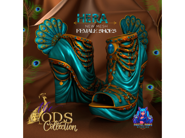 Alpha Hera (Wedges) by PastelPaws - The Sims 4 Custom Content