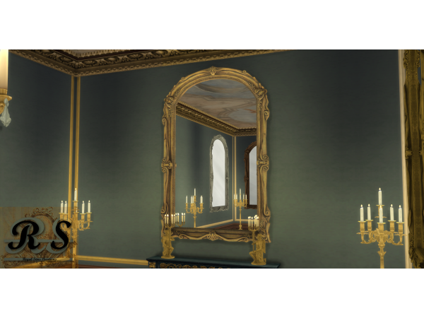 Alpha ROCOCO MIRROR by regalsims - The Sims 4 Custom Content