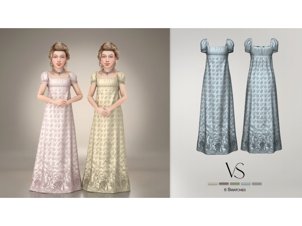 Alpha ROYAL CHILD DRESS - The Sims 4 Custom Content