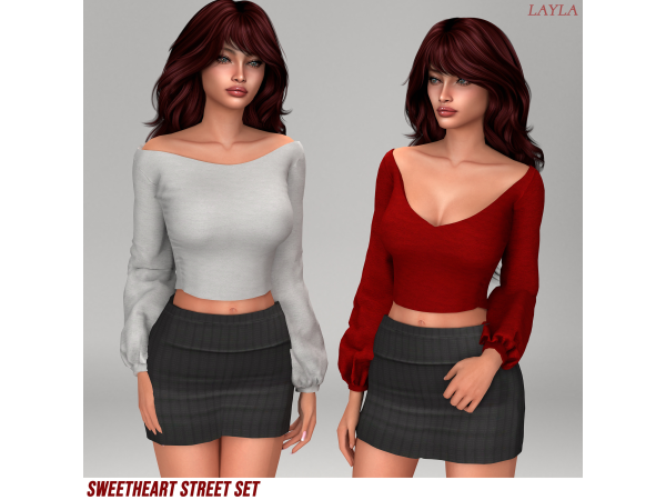 Sims 4 patreon - The Sweetheart Street SET