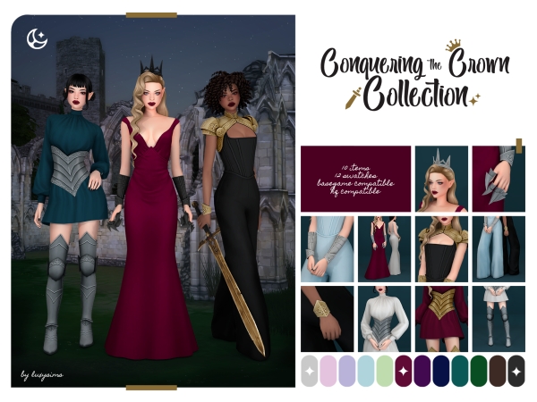 Maxis Match Conquering the Crown Collection - The Sims 4 Custom Content