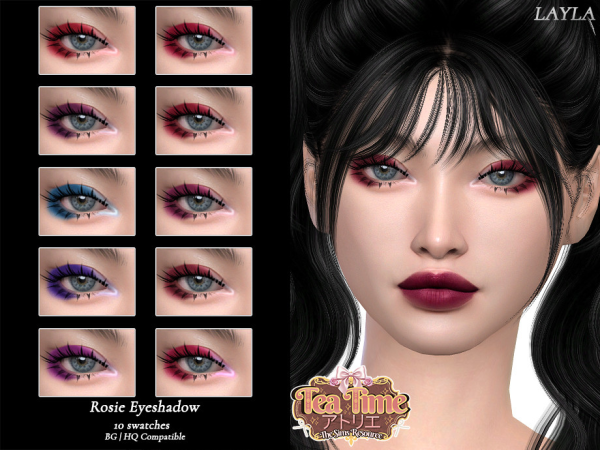Alpha tsr Tea Time Rosie Eyeshadow - The Sims 4 Custom Content
