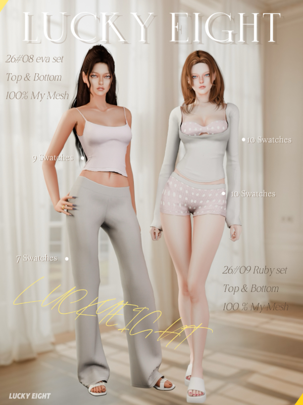 Alpha Eva09 Ruby set by simsfinds - The Sims 4 Custom Content