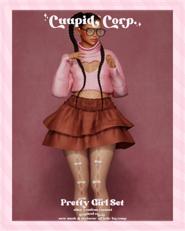 Alpha cuupid corp pretty girl set by missme12 - The Sims 4 Custom Content
