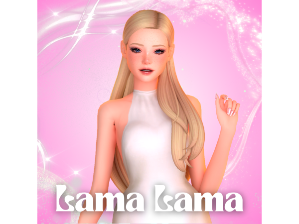 Maxis Match Hair Edwyna by LamaLamaLove - The Sims 4 Custom Content