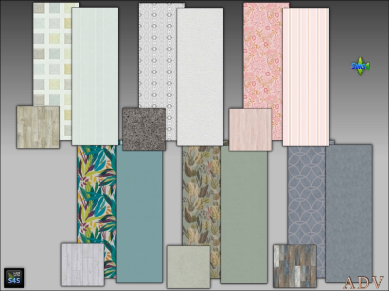 Maxis Match Wall Floor Sets by artedellavita_mabra - The Sims 4 Custom Content