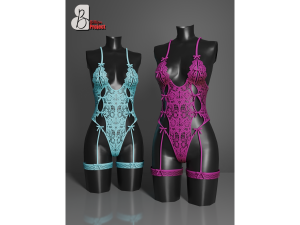 Alpha BillionProject Meisha Lingerie - The Sims 4 Custom Content