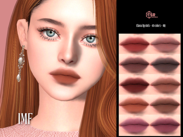 Mix IMF Elana Lipstick by IzzieMcFire - The Sims 4 Custom Content