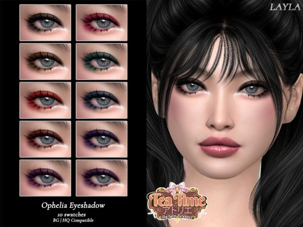 Alpha tsr Tea Time Ophelia Eyeshadow - The Sims 4 Custom Content
