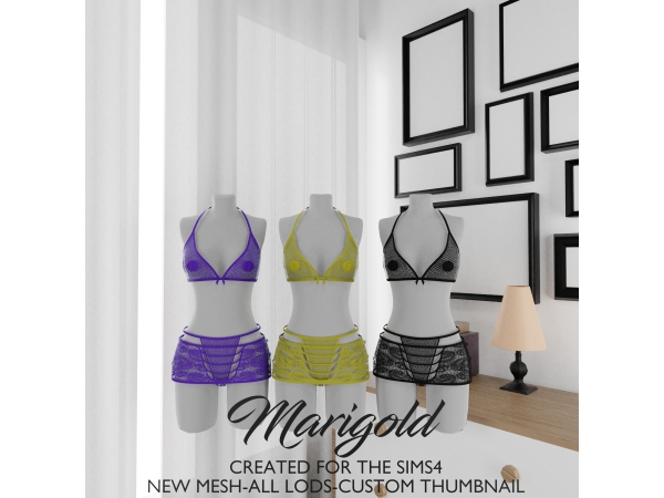 Sims 4 MARIGOLD TS4_ TANIA OUTFIT