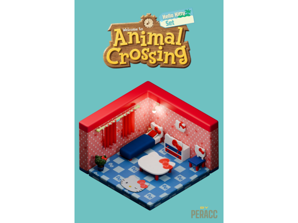 Maxis Match Hello Kitty set - The Sims 4 Custom Content