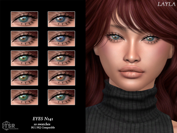 Alpha tsr Realistic Eyes N141 by layla - The Sims 4 Custom Content