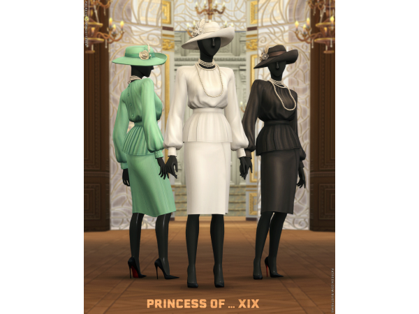 Maxis Match Princess of XIX by rustysims - The Sims 4 Custom Content