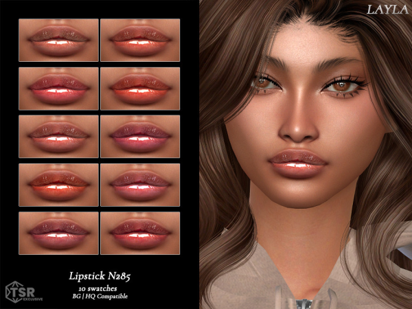 Alpha tsr Glossy Lipstick N285 - The Sims 4 Custom Content