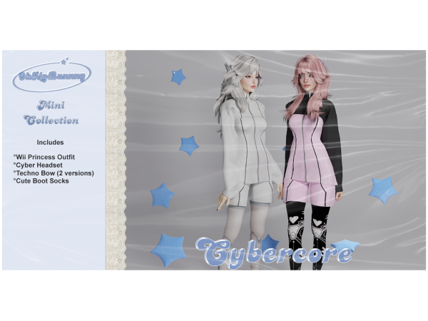 Alpha Cybercore Mini Collection - The Sims 4 Custom Content