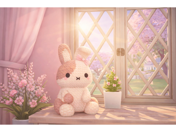 Mix Crochet Bunni Plushie by melunn - The Sims 4 Custom Content