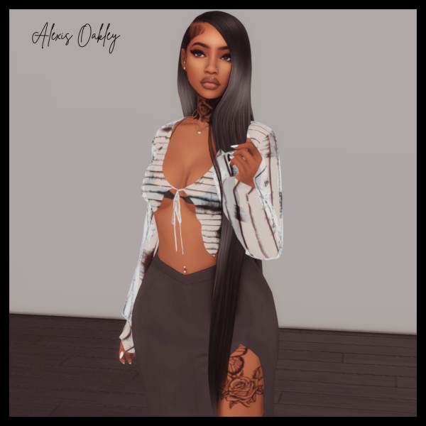 Alpha Alexis Oakley Sim Download by simsfinds - The Sims 4 Custom Content