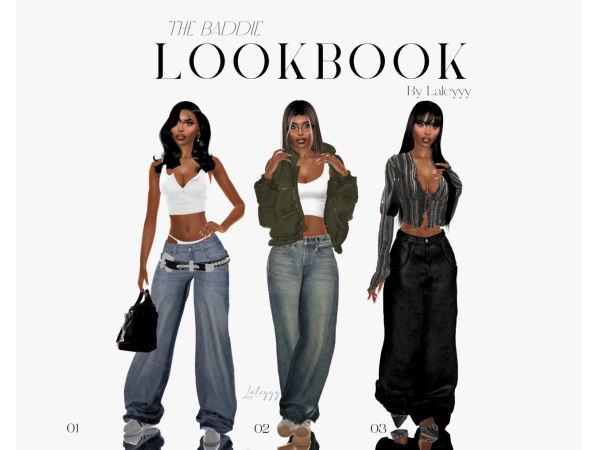 Alpha The Baddie Lookbook by Laleyyysims - The Sims 4 Custom Content