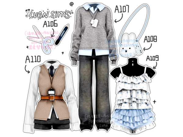 Alpha [LVAN]Collection 16 A106 A107 A108 A109 A110 - The Sims 4 Custom Content