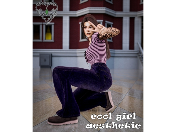 Mix Coll girl aesthetic - The Sims 4 Custom Content