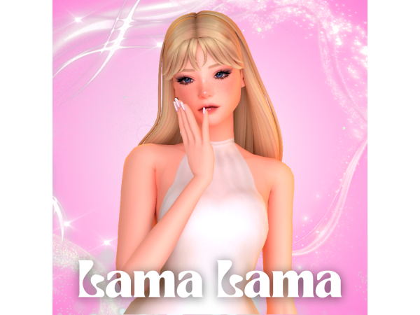 Maxis Match Hair Netta by LamaLamaLove - The Sims 4 Custom Content