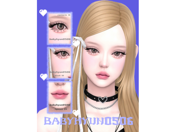 Maxis Match babyhyun0506妆容包make up set - The Sims 4 Custom Content
