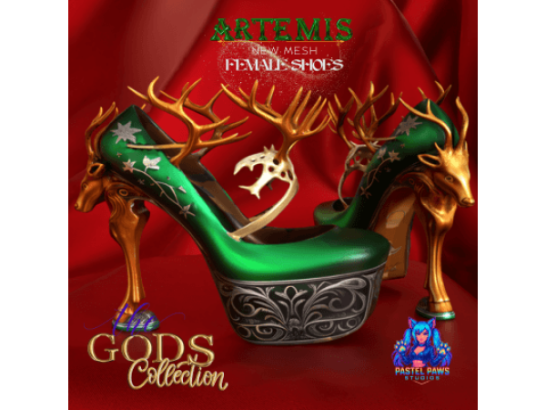 Alpha Artemis (Heels) by PastelPaws - The Sims 4 Custom Content
