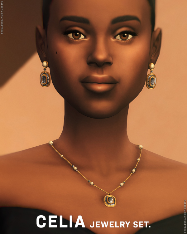 Maxis Match CELIA Jewelry set by simsfinds - The Sims 4 Custom Content