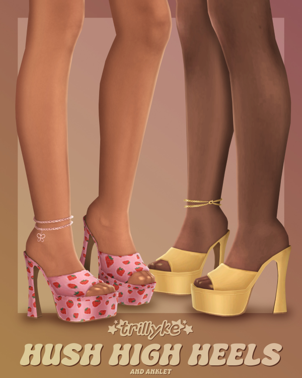 Maxis Match Hush High Heels Anklet by simsfinds - The Sims 4 Custom Content