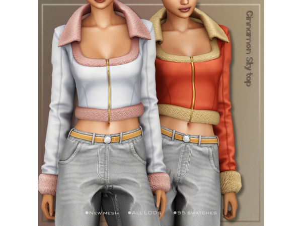 Alpha Belaloallure_Emberline collection - The Sims 4 Custom Content