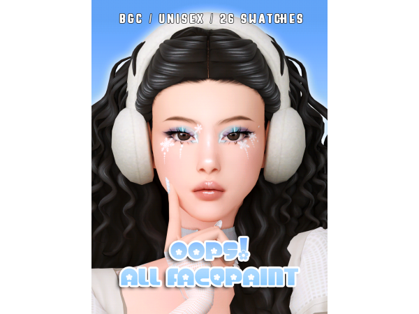 Maxis Match Oops All Facepaint 03 by wotunciba - The Sims 4 Custom Content