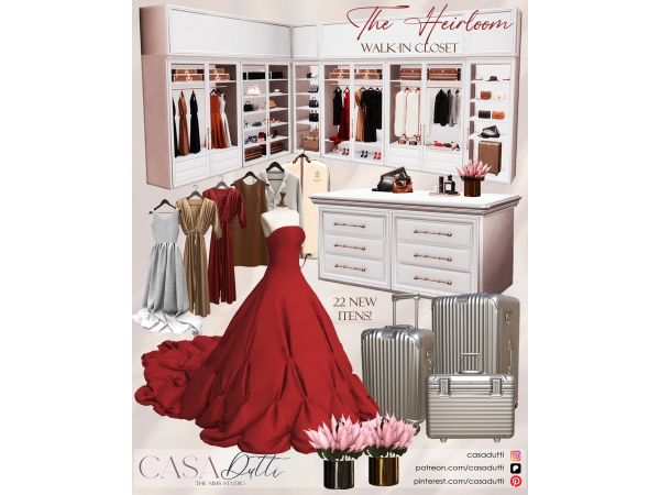 Alpha The Heirloom Walk in Closet - The Sims 4 Custom Content