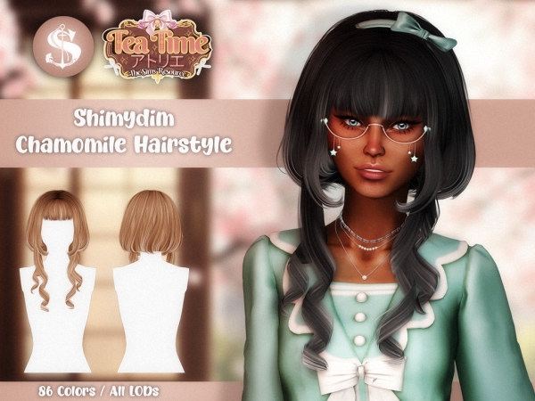 Alpha Shimydim Chamomile Hairstyle - The Sims 4 Custom Content